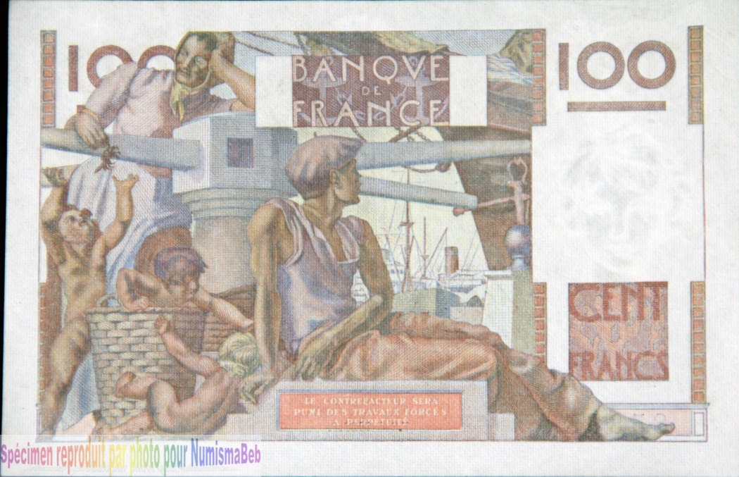 100 Francs Paysan type 1945